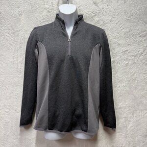 Nike Golf Tour Performance Dri-Fit Shirt Quarter Zip Woman’s Large Gray Swoosh